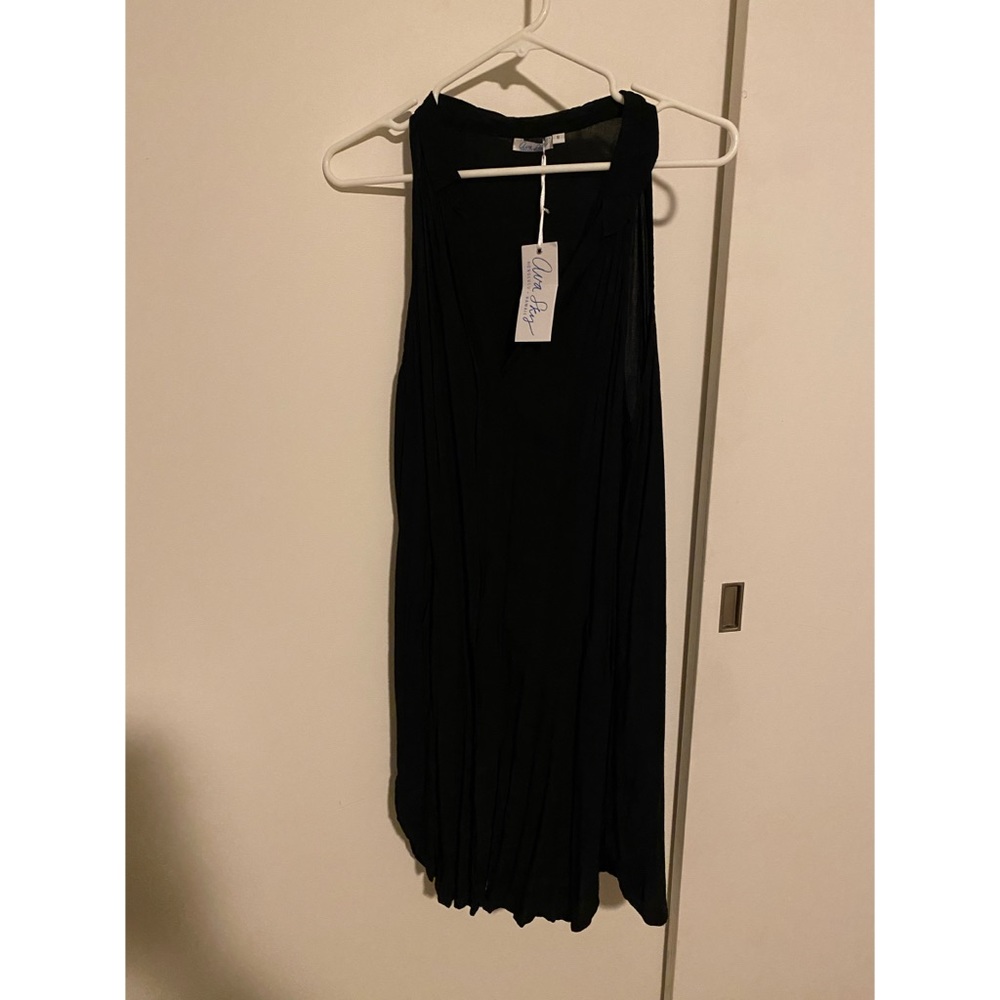 Ava sky button down dress